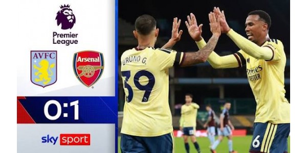 Arsenal schlägt Aston Villa mit 1:0 und fügt ihnen damit die zweite Saisonniederlage in Folge zu.